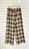 miss love wool-blend plaid wide leg pants sold by Good Market Thrift Store