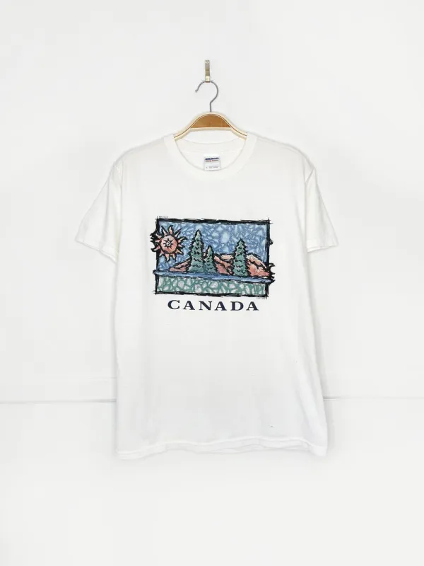 vintage 00s canada nature scene graphic tee sold by Good Market Thrift Store