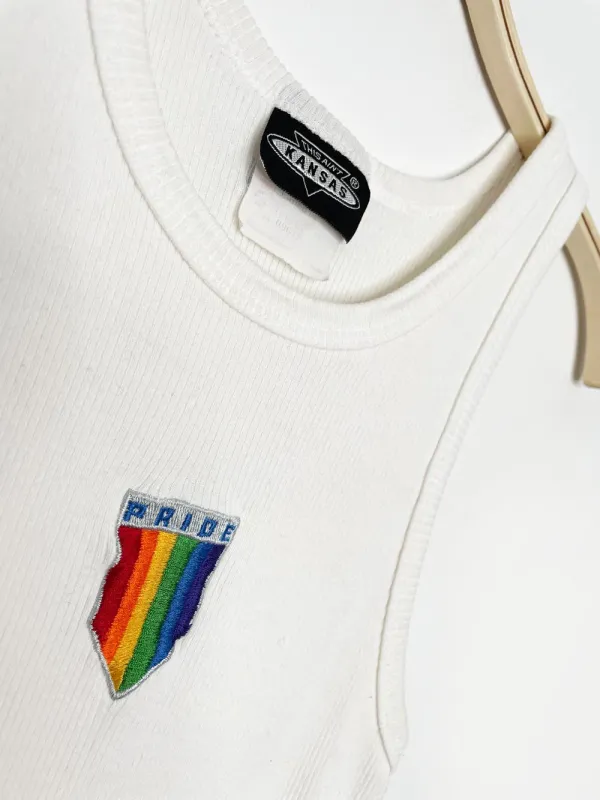 vintage 00s this ain't kansas pride shield ribbed tank top sold by Good Market Thrift Store