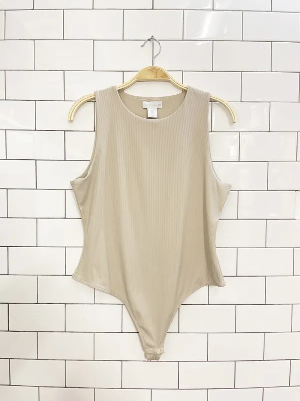 house of harlow 1960 high neck ribbed bodysuit sold by Good Market Thrift Store