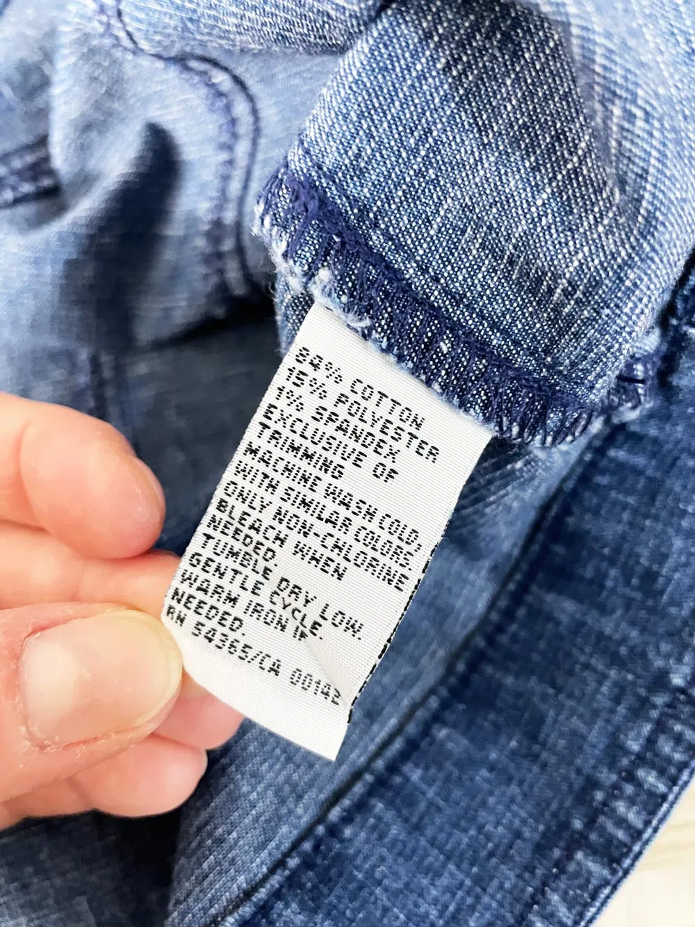 vintage 00s alia embroidered sleeveless denim vest top sold by Good Market Thrift Store product image thumbnail 5