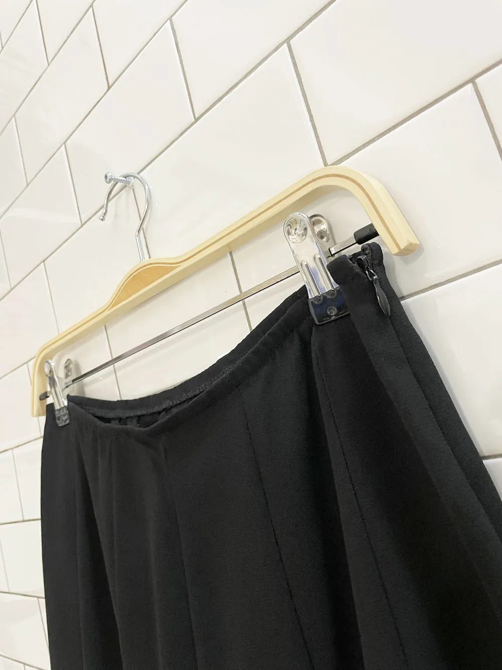 vintage 90s joseph ribkoff chiffon tulip hem midi skirt sold by Good Market Thrift Store product image thumbnail 3