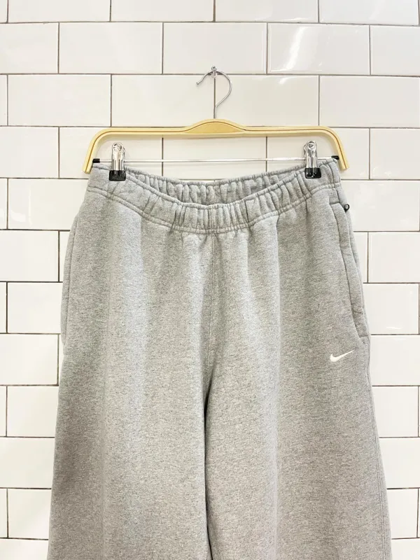 nike minimal swoosh grey joggers sold by Good Market Thrift Store