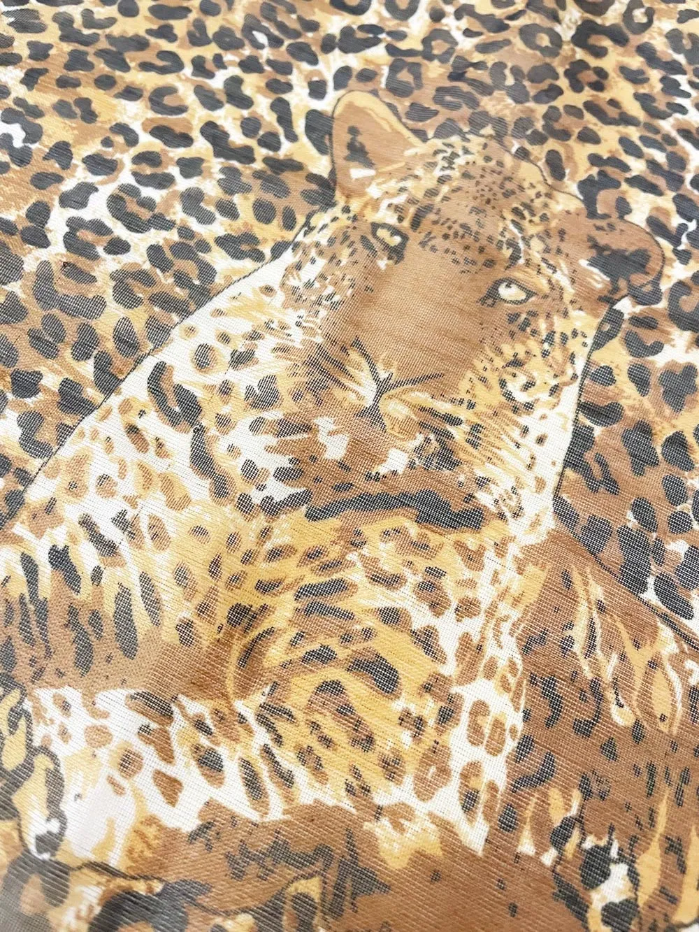 vintage into africa animal print chiffon scarf sold by Good Market Thrift Store product image thumbnail 3