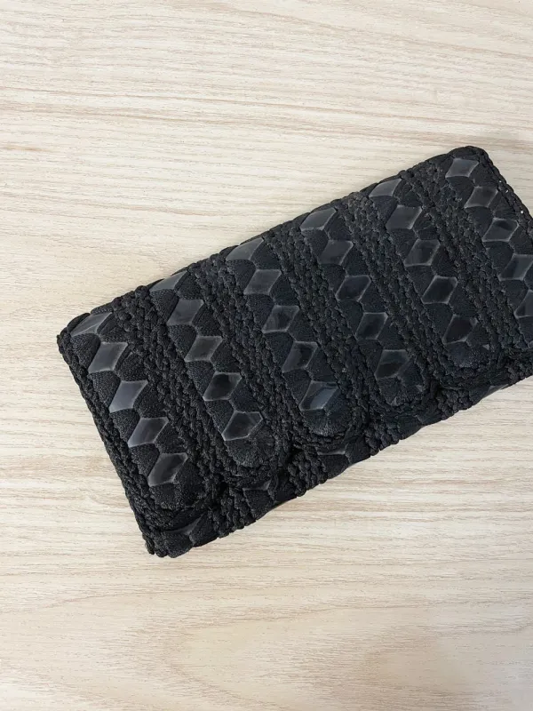 vintage 70s by eva woven crochet clutch | made in Italy sold by Good Market Thrift Store