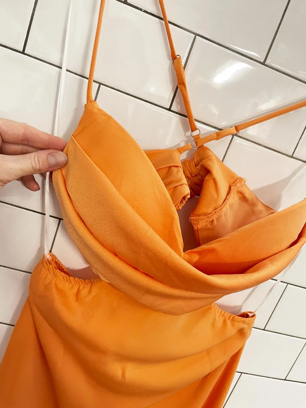 princess polly 2025 giselle satin cowl neck midi dress sold by Good Market Thrift Store product image thumbnail 2