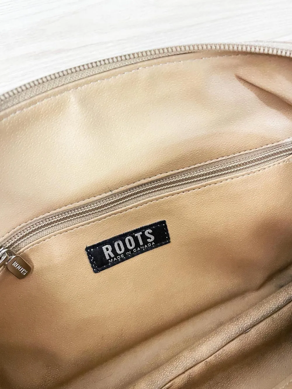 y2k roots pebbled leather mini shoulder bag sold by Good Market Thrift Store product image thumbnail 4