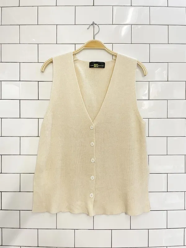 vintage 90s two roads minimal knit vest top sold by Good Market Thrift Store