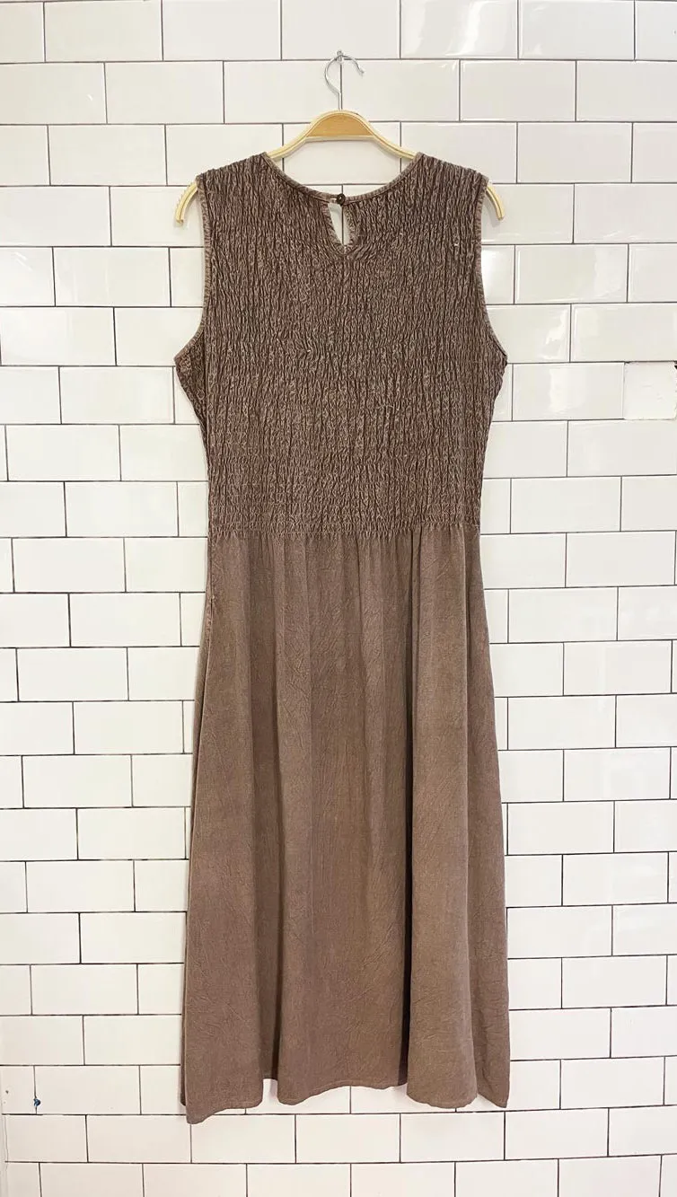 vintage 00s jessica smocked top midi dress sold by Good Market Thrift Store product image thumbnail 4