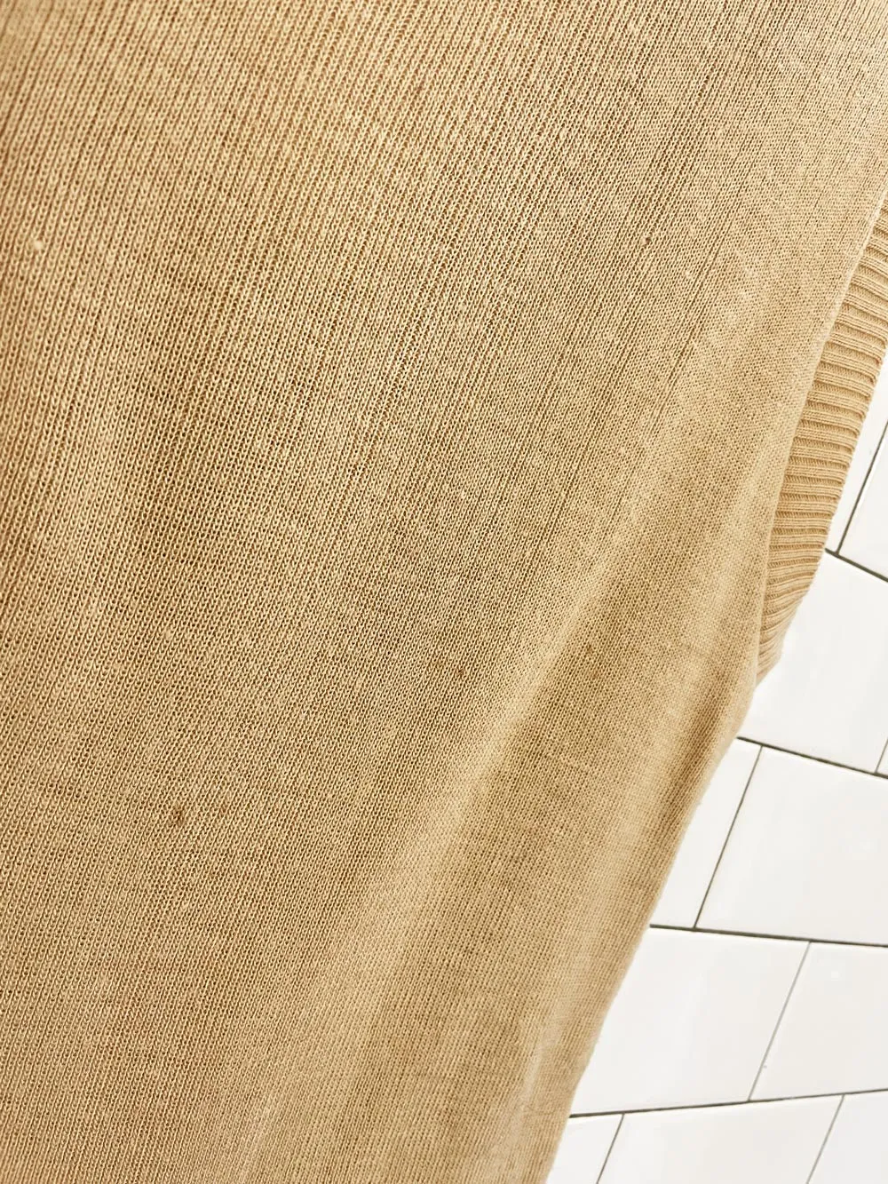 vintage helen harper tan knit vest sold by Good Market Thrift Store product image thumbnail 5