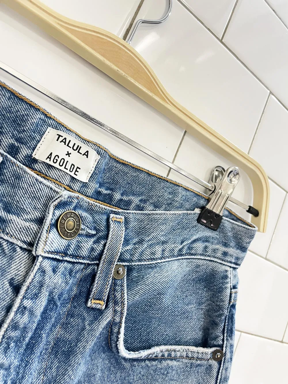 talula x agolde slouched peg jeans | aritzia sold by Good Market Thrift Store product image thumbnail 2