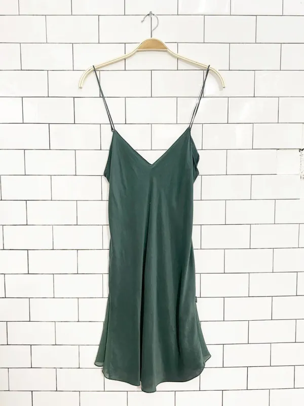 la senza 100% silk lingerie chiffon pleat slip dress sold by Good Market Thrift Store