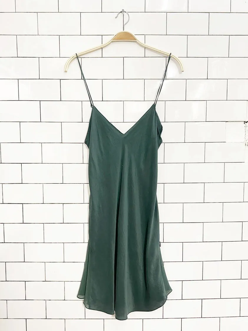 la senza 100% silk lingerie chiffon pleat slip dress sold by Good Market Thrift Store