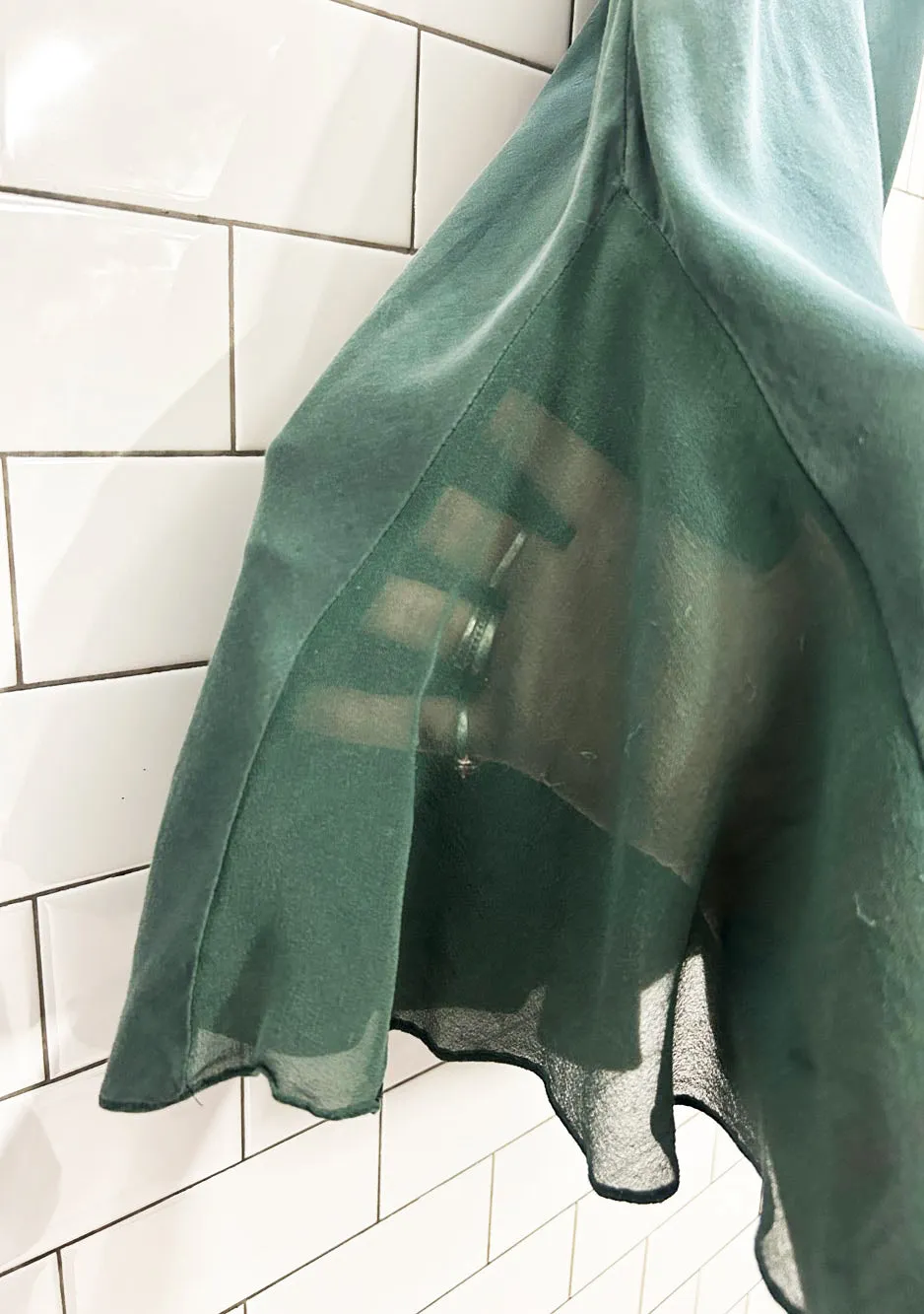 la senza 100% silk lingerie chiffon pleat slip dress sold by Good Market Thrift Store product image thumbnail 2