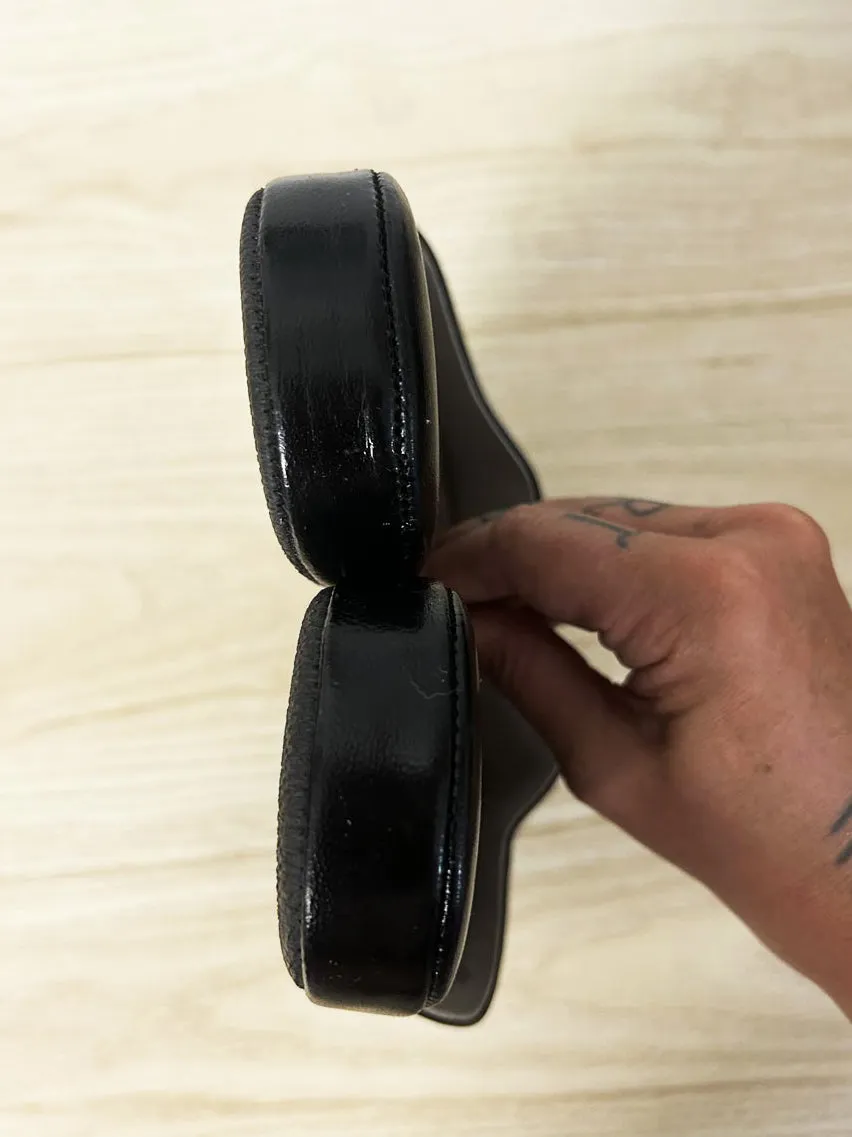 danier minimal leather slip on mules sold by Good Market Thrift Store product image thumbnail 4