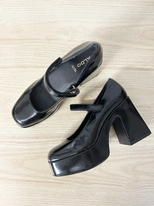 aldo dorothy chunky block heel platform mary jane sold by Good Market Thrift Store