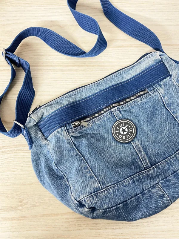 vintage 00s truly denim crossbody bag sold by Good Market Thrift Store
