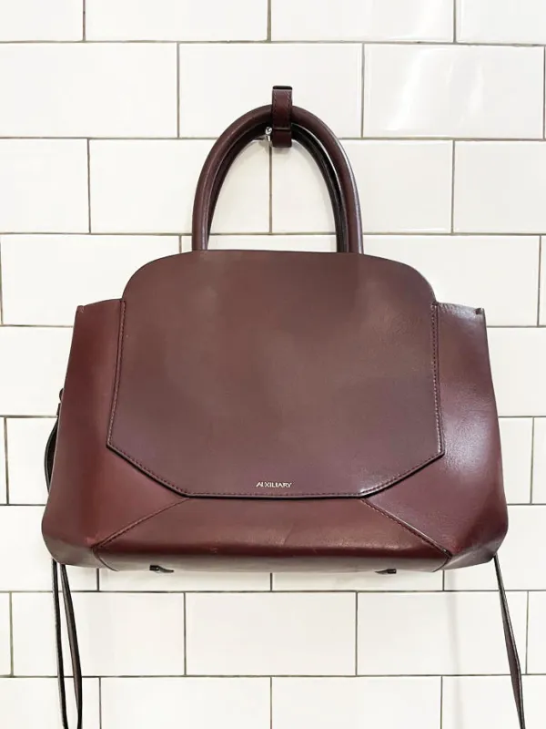 auxiliary bega leather satchel | aritzia sold by Good Market Thrift Store