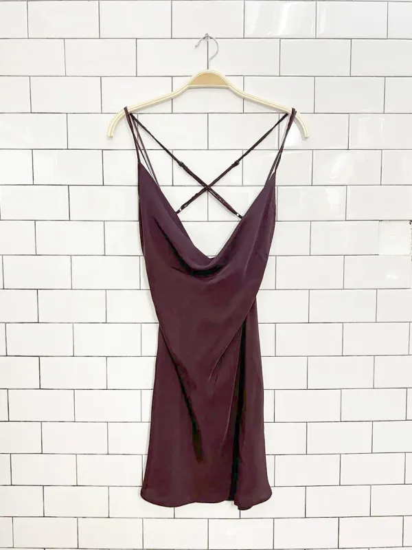 nwt h&m cowl neck satin slip dress sold by Good Market Thrift Store