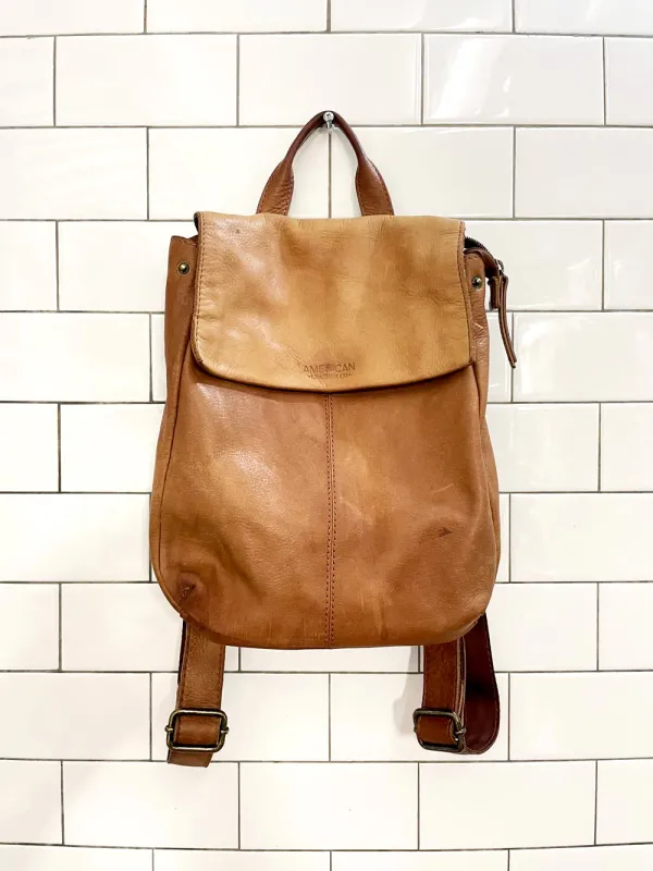 american leather co. minimal backpack sold by Good Market Thrift Store