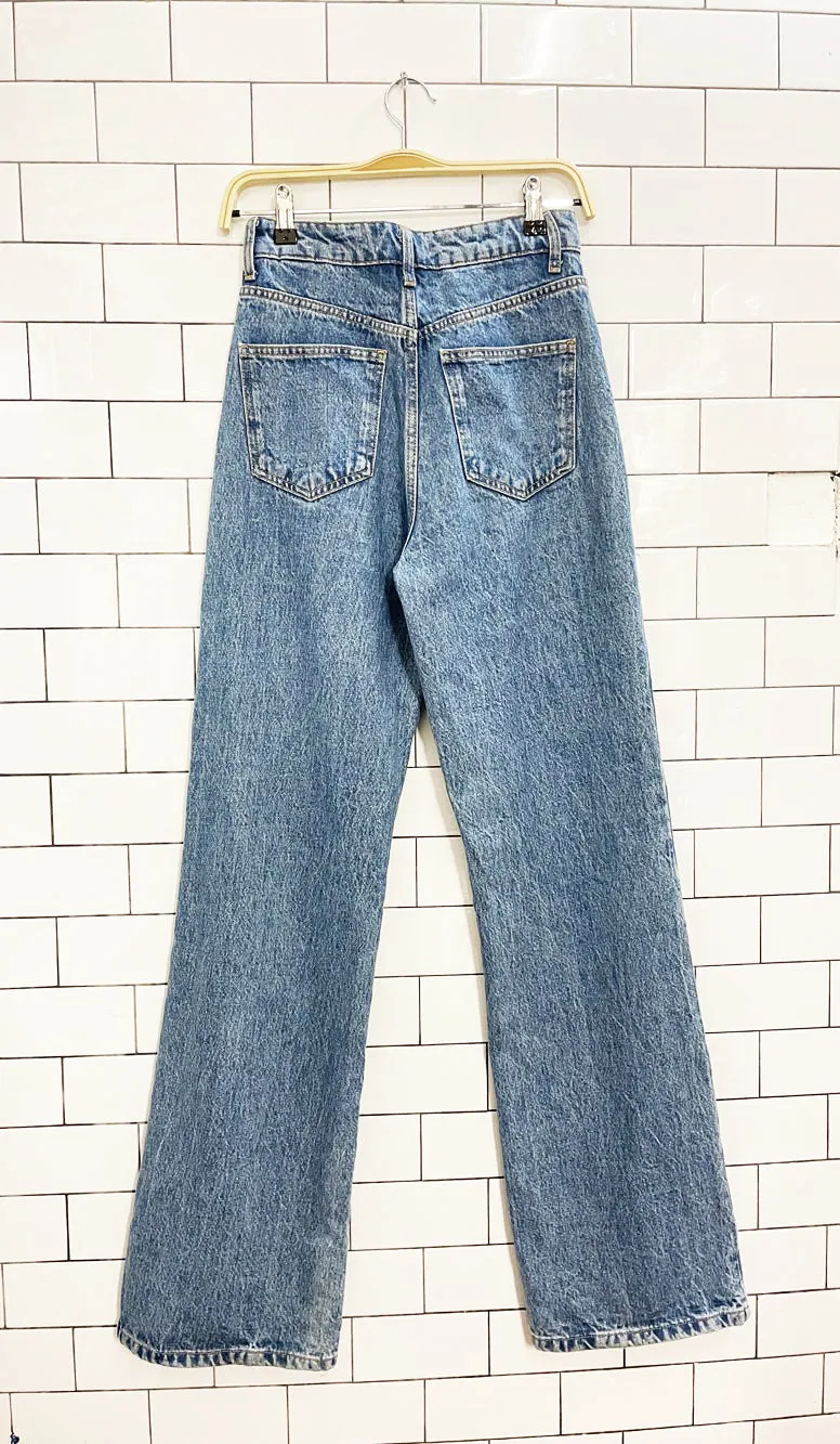 mango 2025 pocket cut out wide leg jeans sold by Good Market Thrift Store product image thumbnail 4