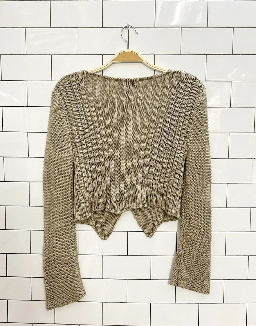 vintage 00s lana lee knit cardigan top sold by Good Market Thrift Store product image thumbnail 4