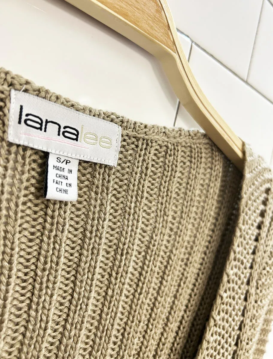 vintage 00s lana lee knit cardigan top sold by Good Market Thrift Store product image thumbnail 3