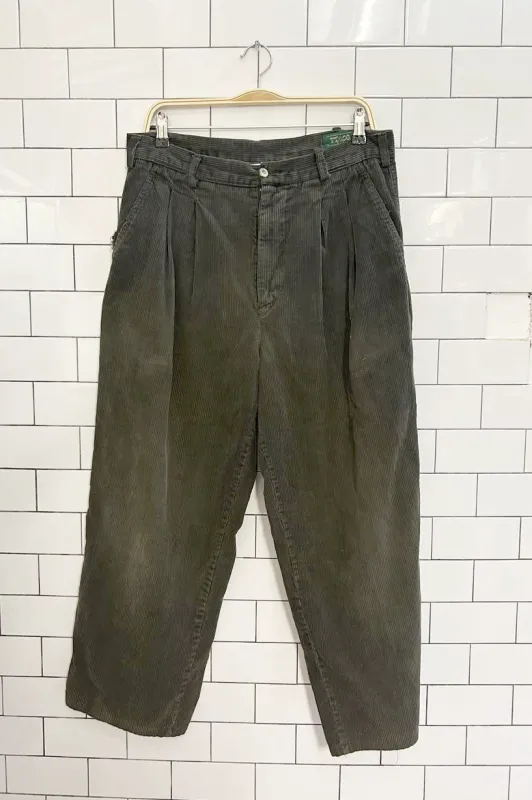 vintage 90s tt&co chunky corduroy pant sold by Good Market Thrift Store