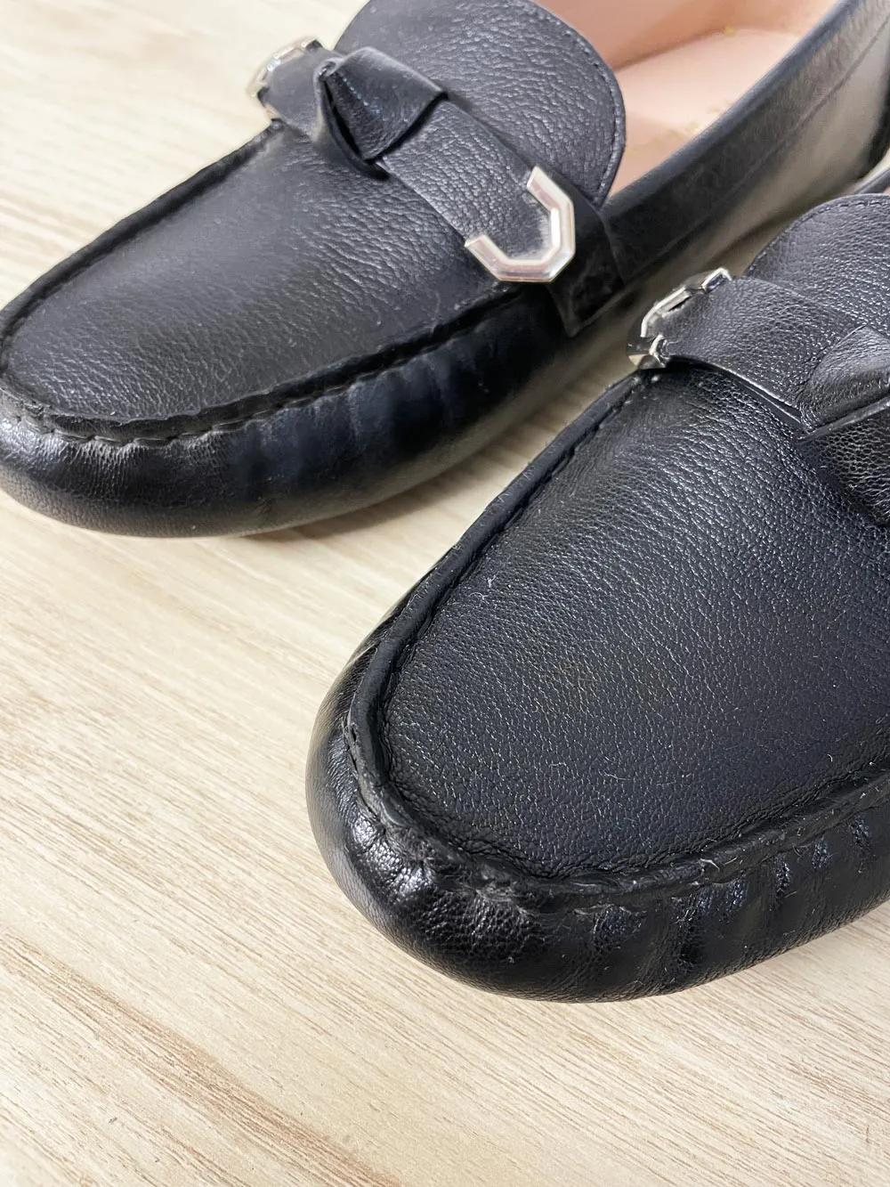 cole haan evelyn bow leather driving loafer sold by Good Market Thrift Store product image thumbnail 5