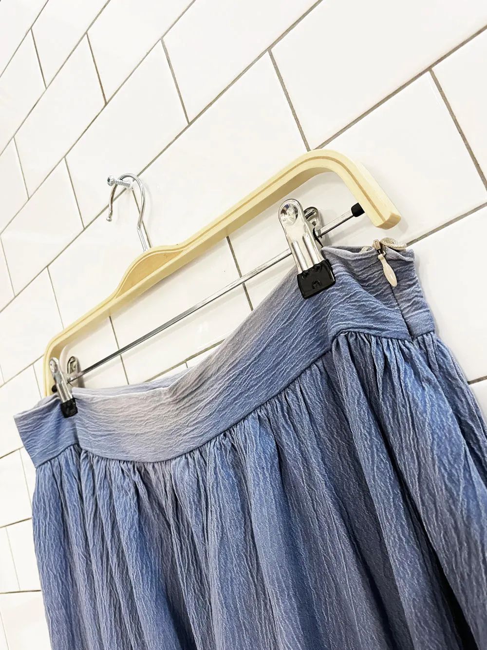 vintage crinkled sun faded midi skirt sold by Good Market Thrift Store product image thumbnail 2