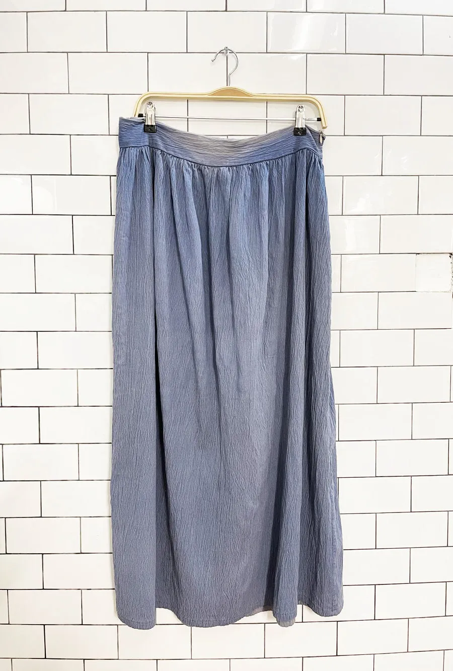 vintage crinkled sun faded midi skirt sold by Good Market Thrift Store