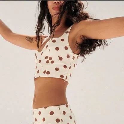 nwt zara polka dot bustier crop top sold by Good Market Thrift Store product image thumbnail 4