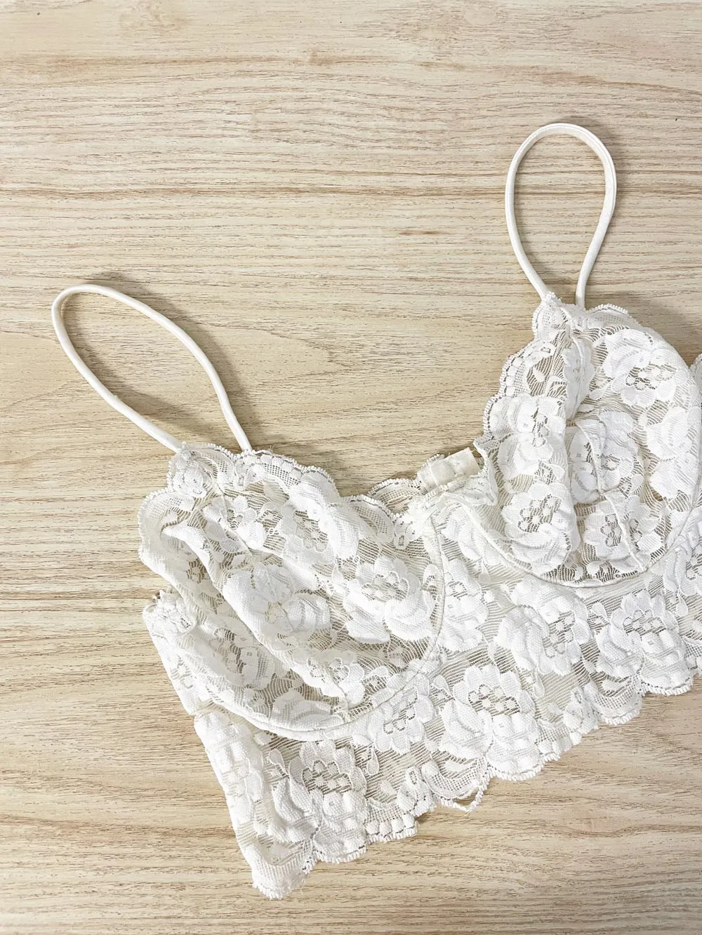 vintage 80s smart lace bralette sold by Good Market Thrift Store