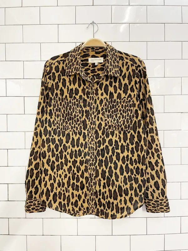 vintage 00s jones new york animal print blouse sold by Good Market Thrift Store