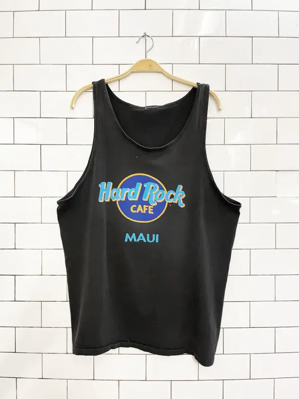 vintage 90s hard rock cafe maui tank top sold by Good Market Thrift Store