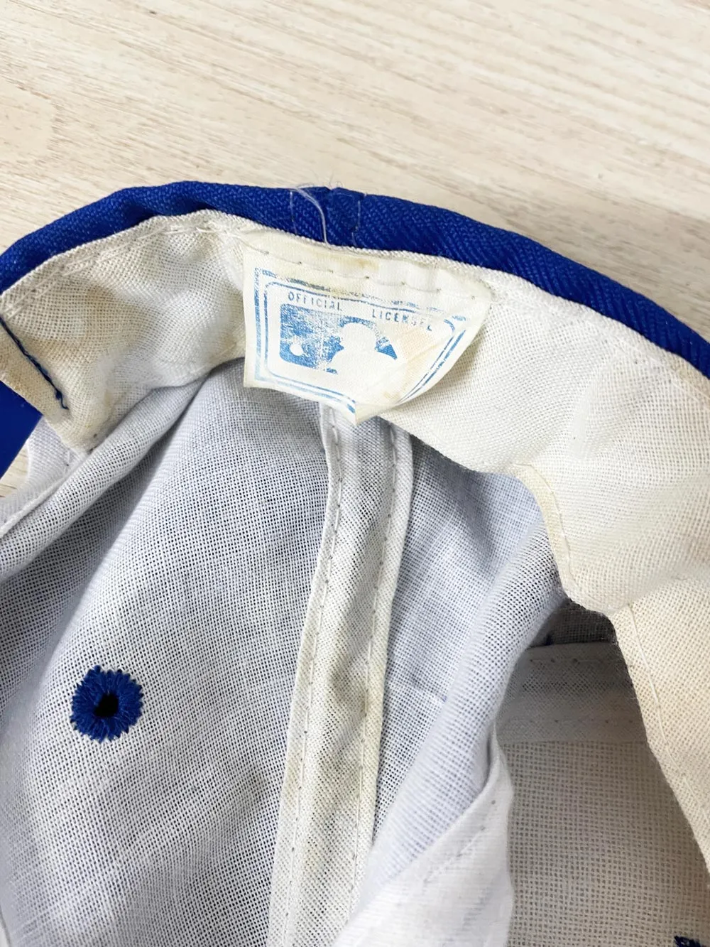 vintage 86 blue jays mlb snapback hat sold by Good Market Thrift Store product image thumbnail 5