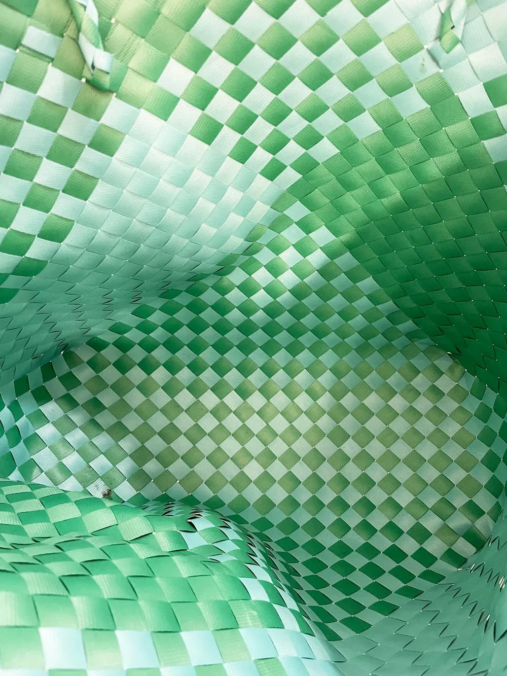 woven basket beach tote sold by Good Market Thrift Store product image thumbnail 5