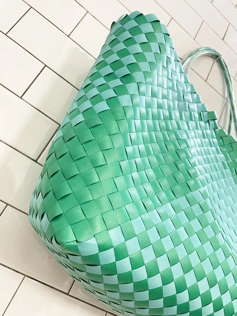 woven basket beach tote sold by Good Market Thrift Store product image thumbnail 3