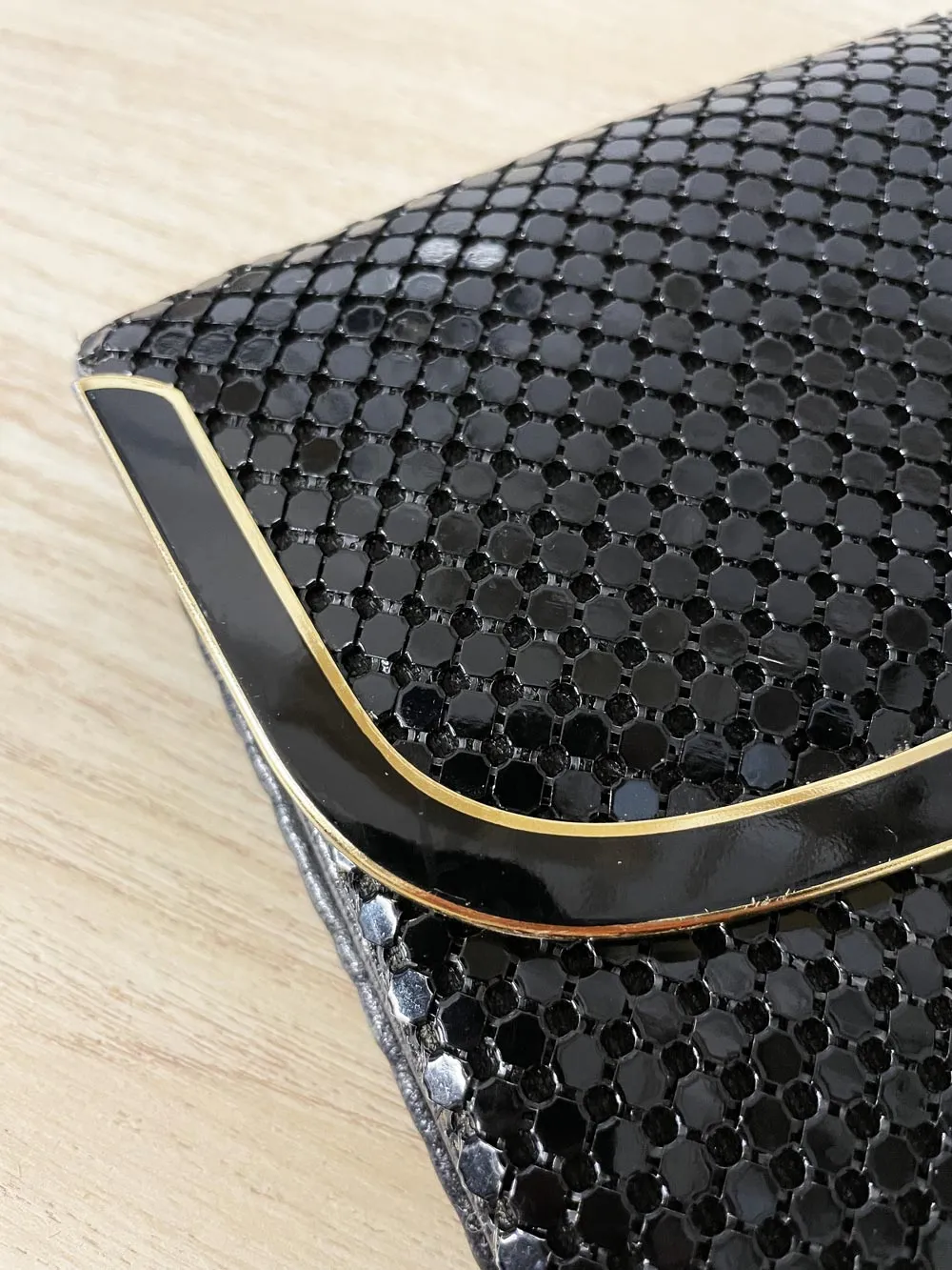 vintage 80s elka metal mesh clutch sold by Good Market Thrift Store product image thumbnail 2