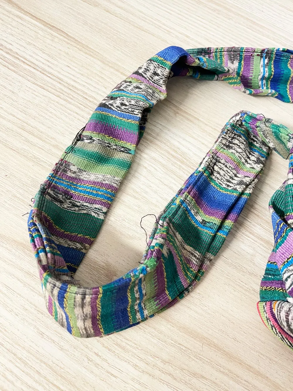 boho embroidered woven crossbody sling bag sold by Good Market Thrift Store product image thumbnail 4