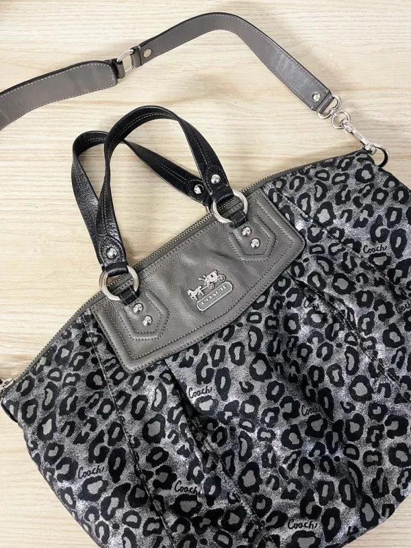 vintage 00s coach metallic animal print madison satchel sold by Good Market Thrift Store