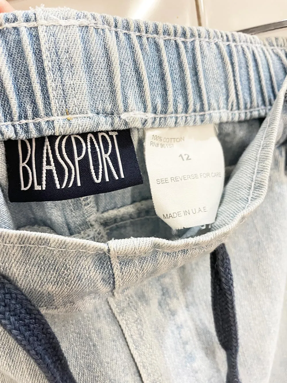 vintage 00s bill blass sport denim skirt sold by Good Market Thrift Store product image thumbnail 4