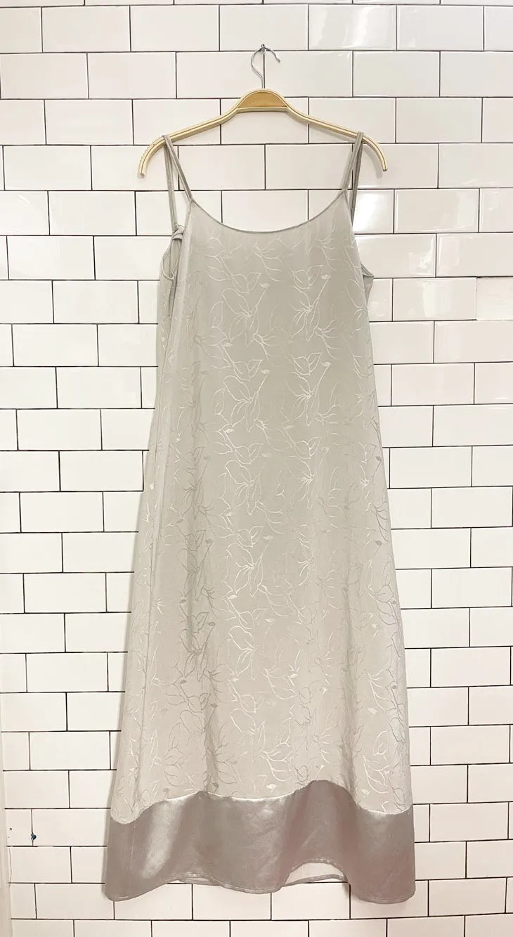 rework x vintage satin floral print maxi slip dress sold by Good Market Thrift Store product image thumbnail 4