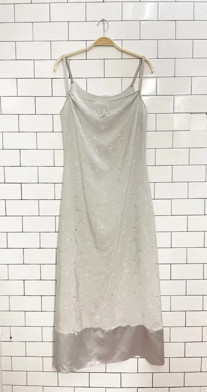 rework x vintage satin floral print maxi slip dress sold by Good Market Thrift Store