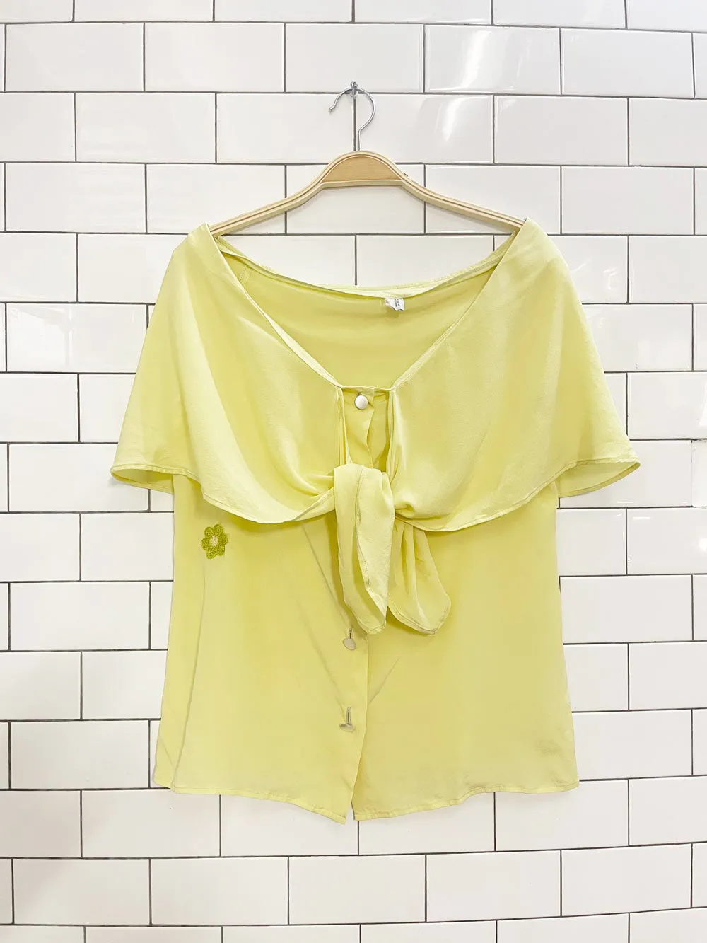 rework x vintage 100% silk made in italy blouse | gruppo GFT sold by Good Market Thrift Store