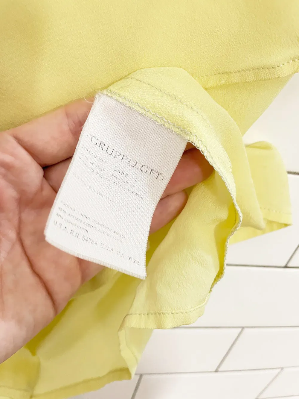 rework x vintage 100% silk made in italy blouse | gruppo GFT sold by Good Market Thrift Store product image thumbnail 5