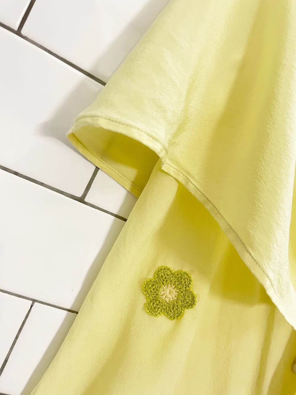 rework x vintage 100% silk made in italy blouse | gruppo GFT sold by Good Market Thrift Store product image thumbnail 2