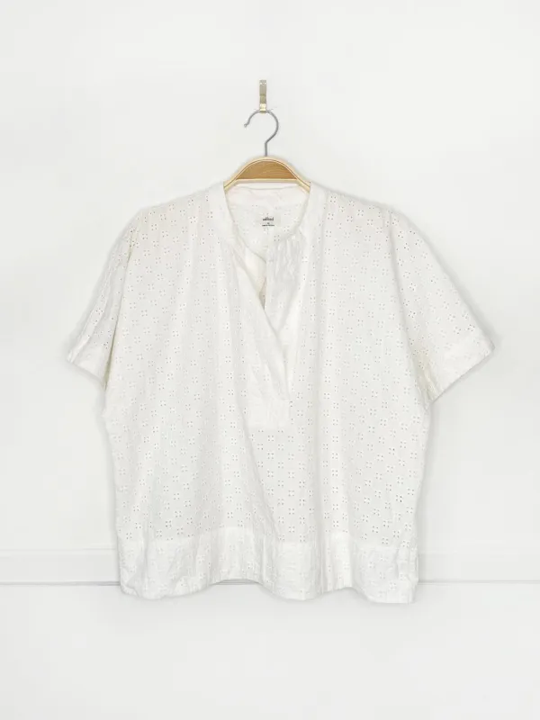 wilfred loren eyelet blouse | aritzia sold by Good Market Thrift Store