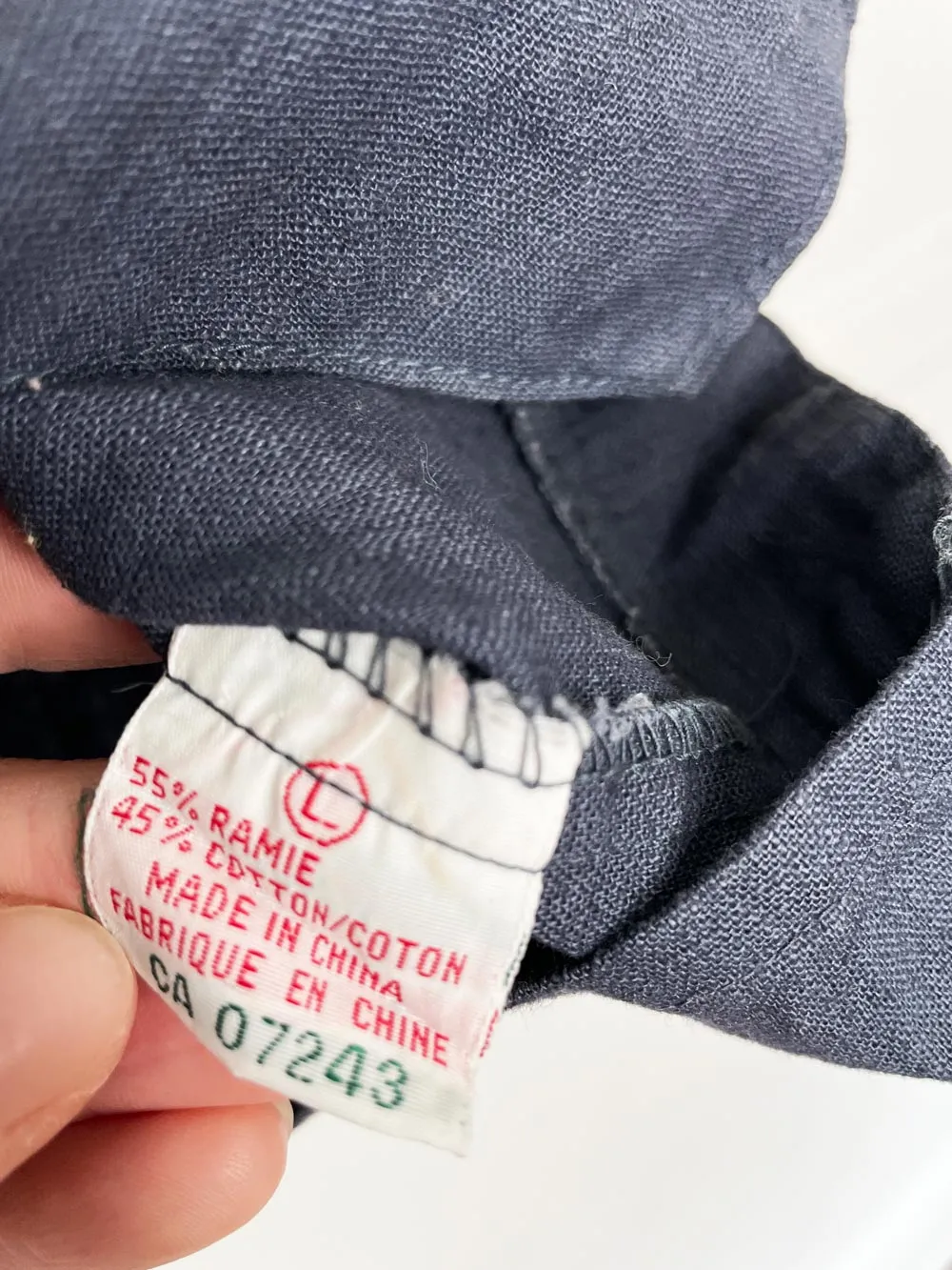 vintage 90s panchetti ramie-blend vest sold by Good Market Thrift Store product image thumbnail 3