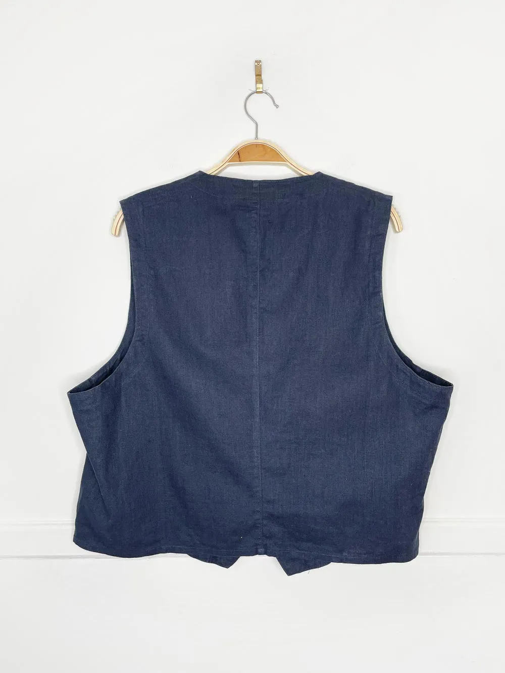 vintage 90s panchetti ramie-blend vest sold by Good Market Thrift Store product image thumbnail 4